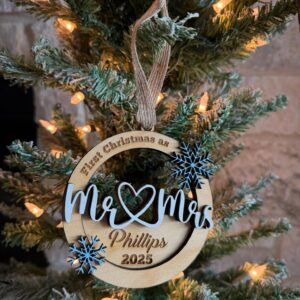 mr. & mrs. first christmas ornament