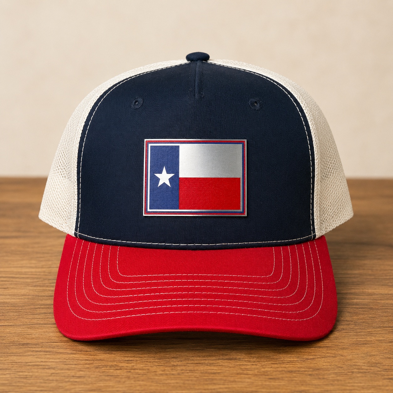 texas flag acrylic patch hat navy red stone trucker main texas flag acrylic patch hat navy red stone trucker main