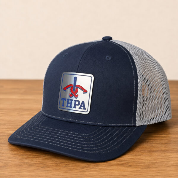 thpa acrylic patch hat navy gray main